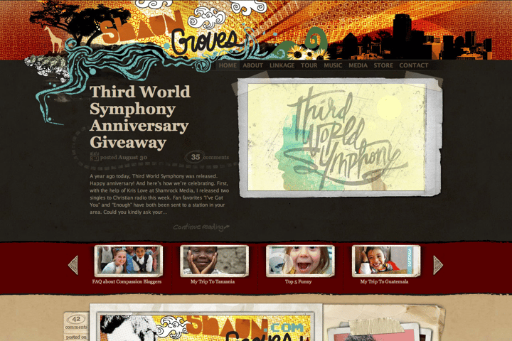 Shaun Groves website preview